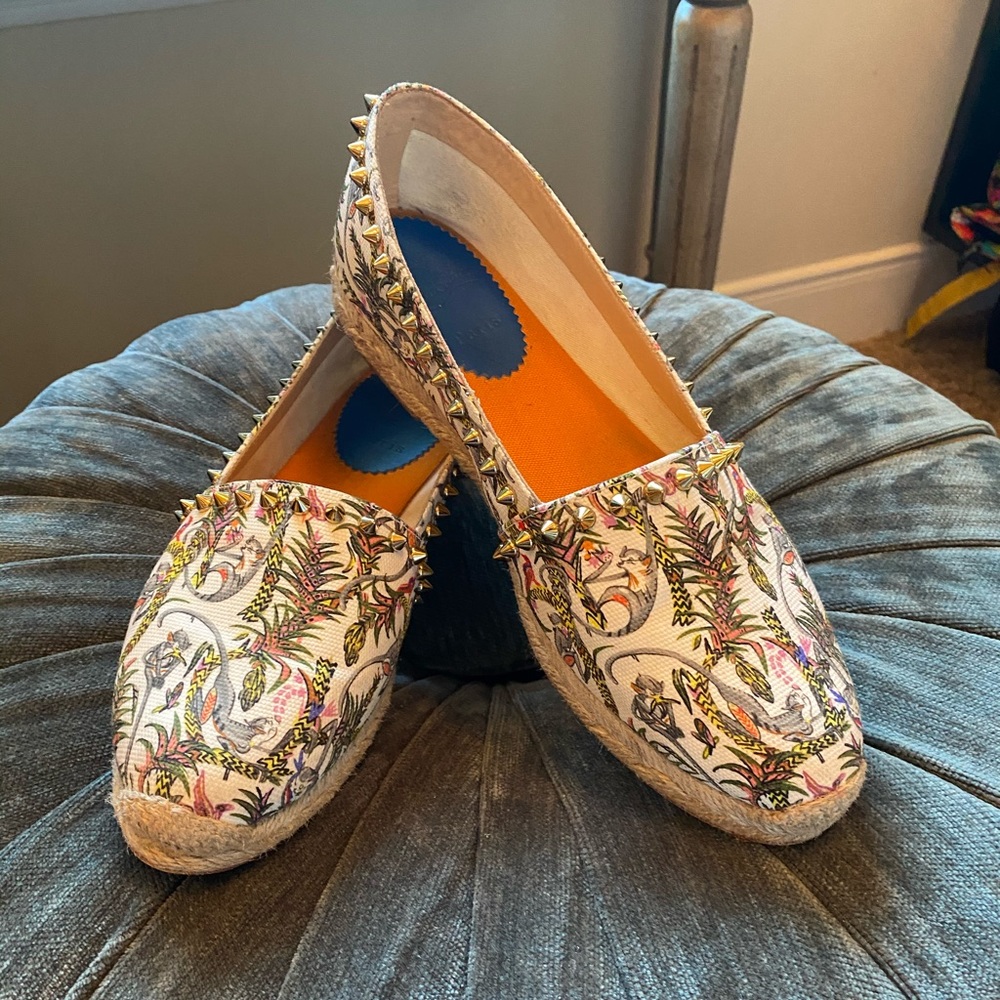 Louboutin Melides canvas espadrilles